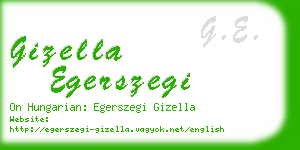 gizella egerszegi business card